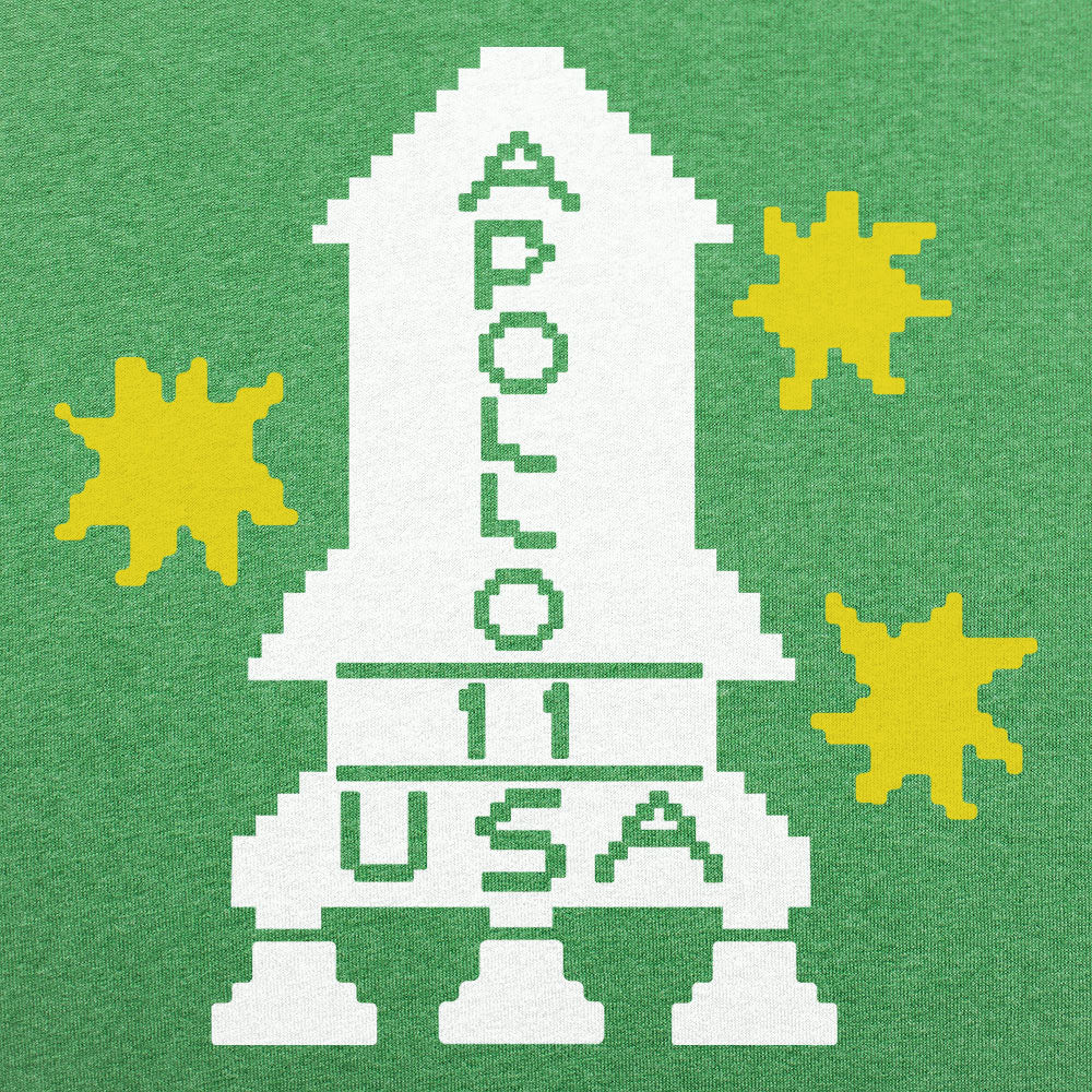 Apollo 11 Retro Pixel Art Rocket Ship