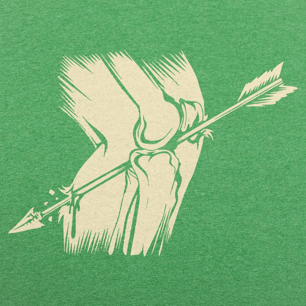 Arrow To The Knee Pierced Knee Bone Illustration