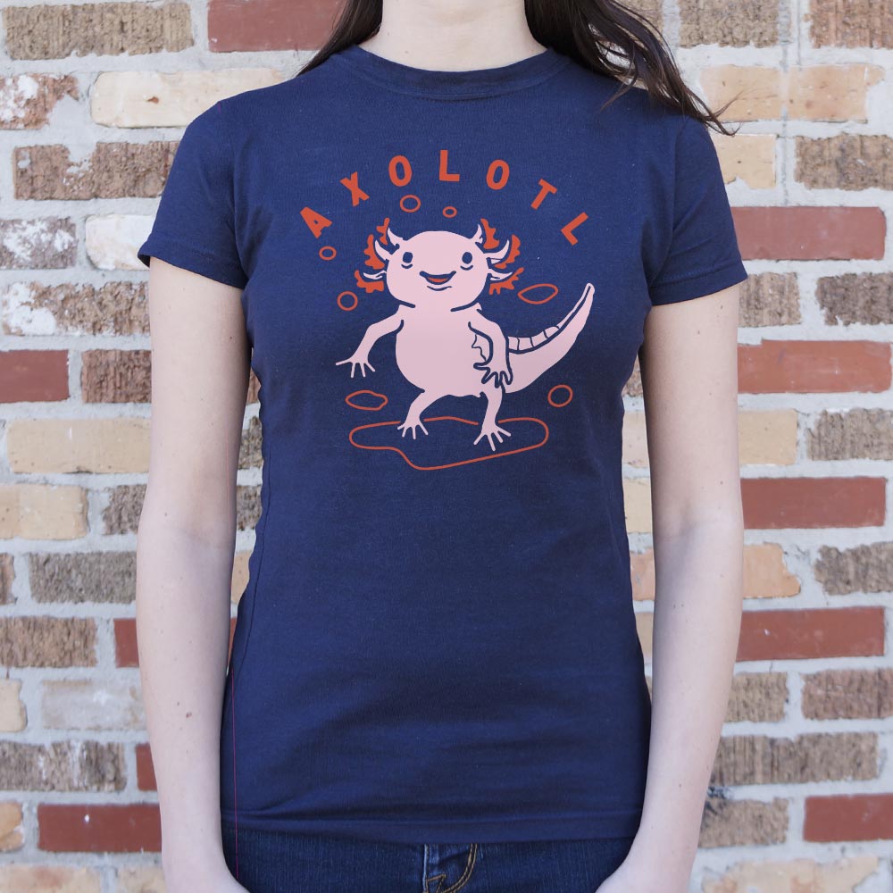 Axolotl Cute Smiling Pink Salamander