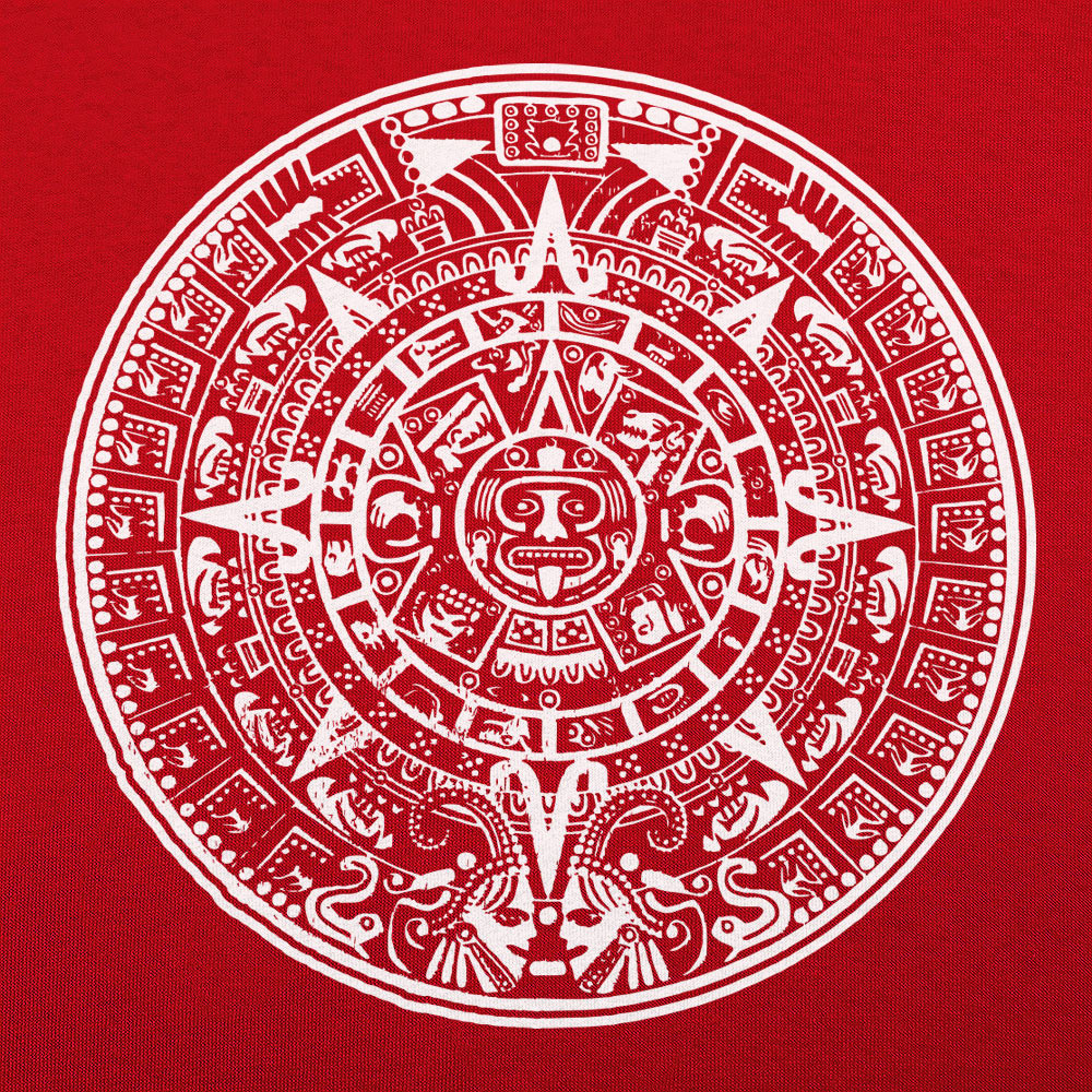Aztec Calendar Sun Stone Design