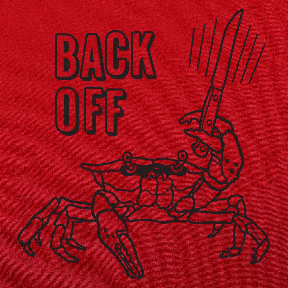 Back Off Crab Graphic
