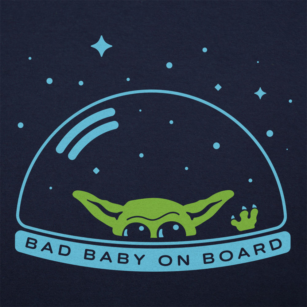 Bad Baby on Board Little Green Space Alien