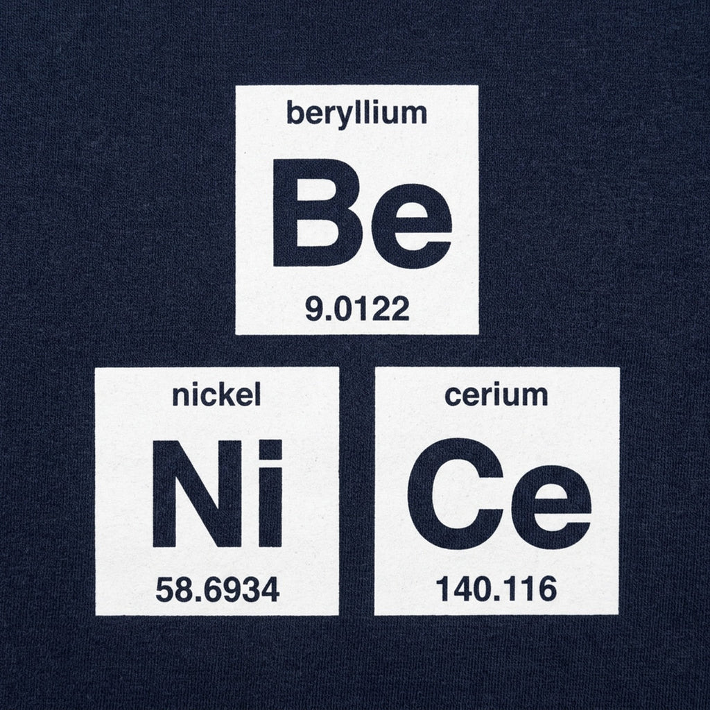 Be Nice Periodic Table Elements