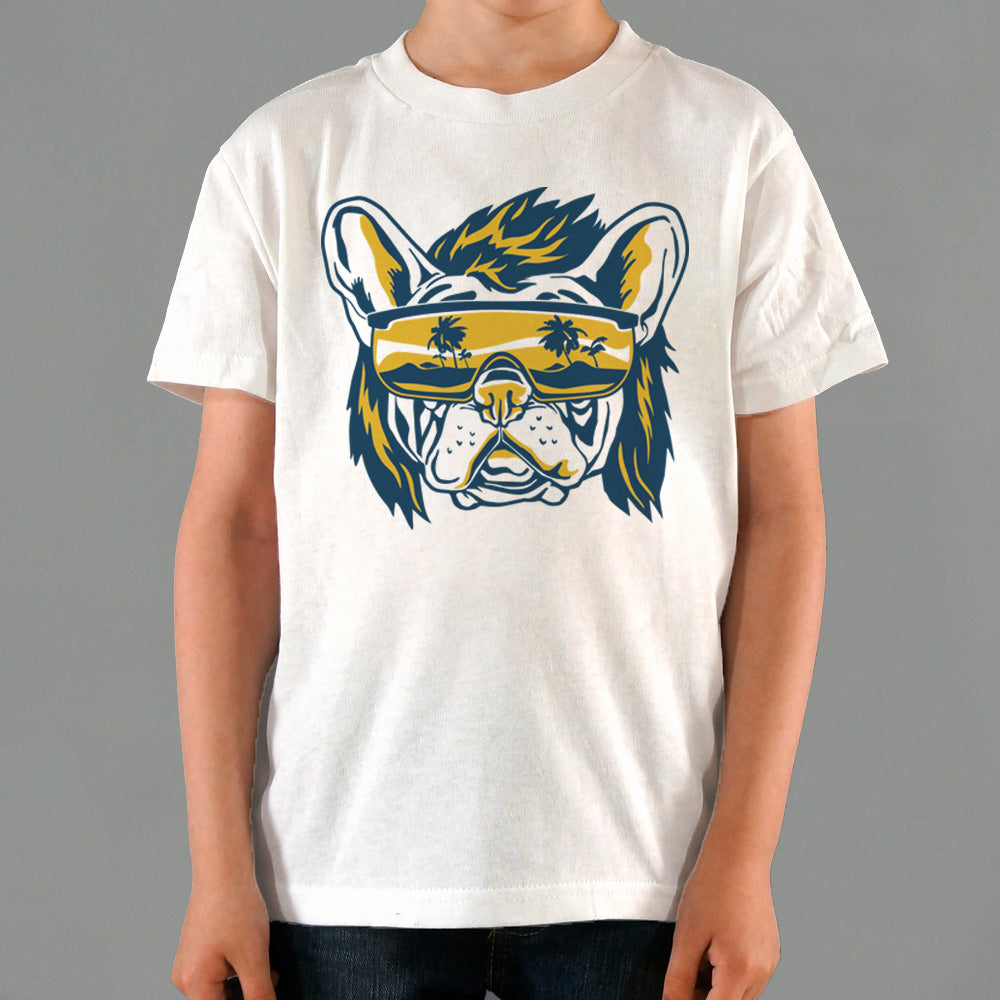 Beach Pooch Bulldog with Sunglasses Graphic