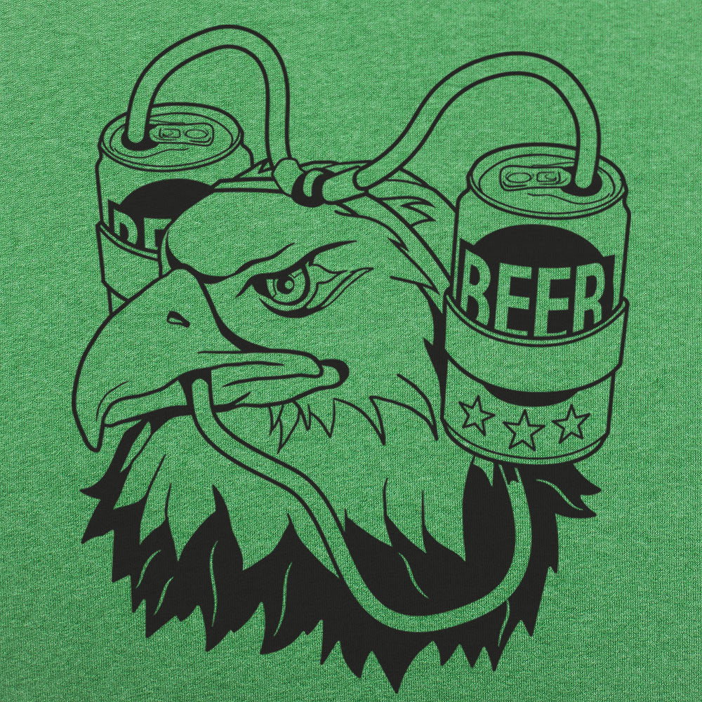 Beer Eagle Bald Eagle Wearing a Beer Helmet