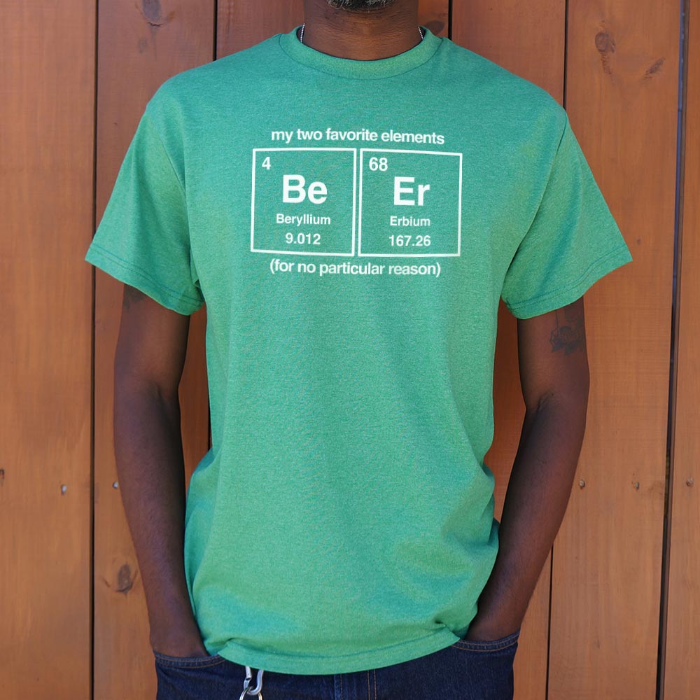 Beer Elements Periodic Table Beryllium Erbium Chemistry Pun