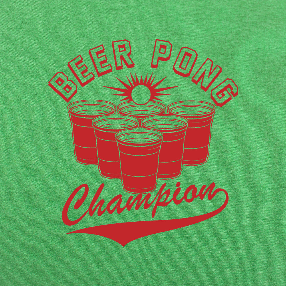 Beer Pong Champion with Red Cups Varsity Logo