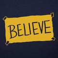 Believe Taped Yellow Paper Sign