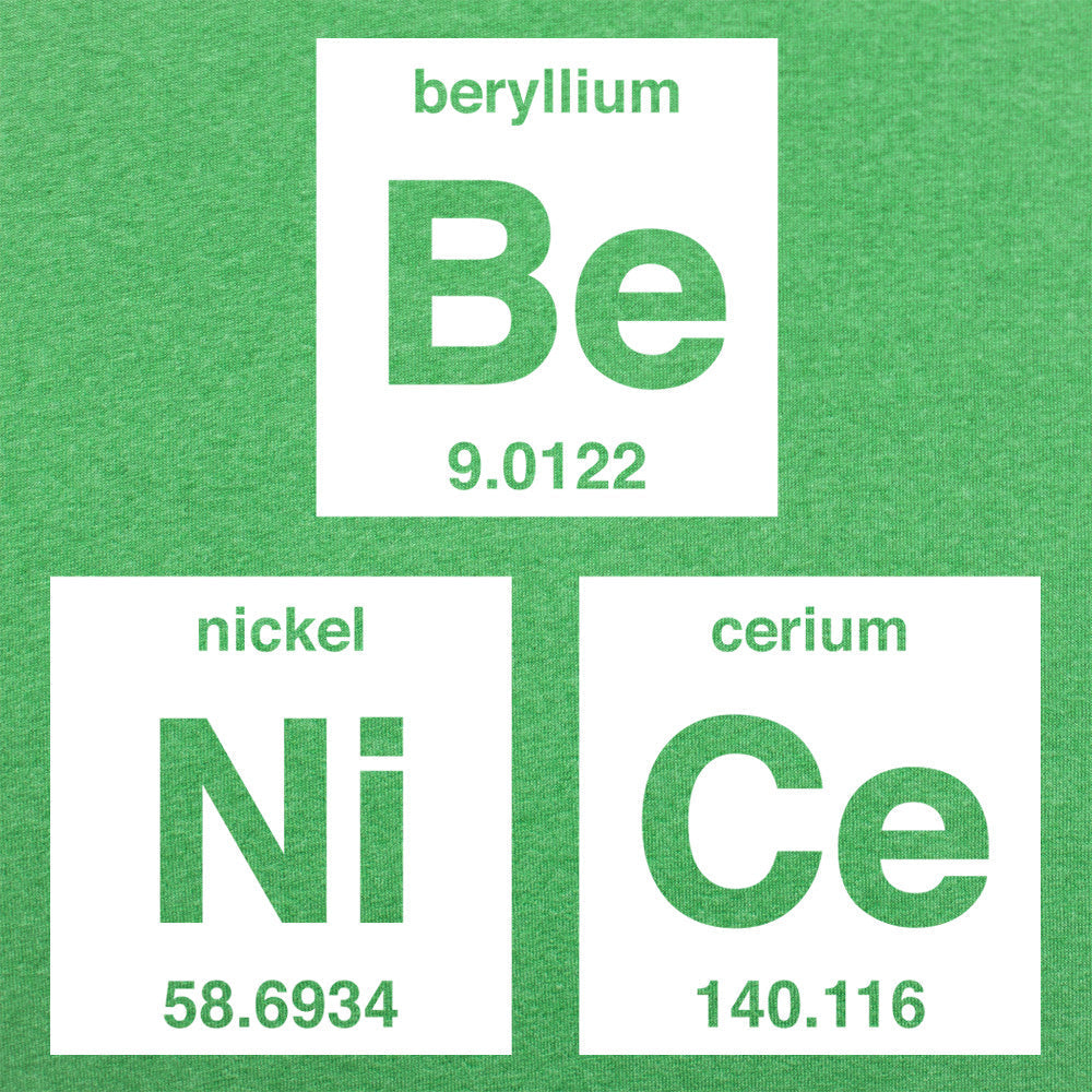 Be Nice Periodic Table Elements