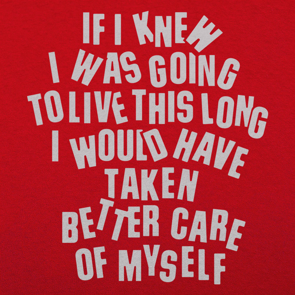 If I Knew I Was Going to Live This Long, Better Care of Myself Quote