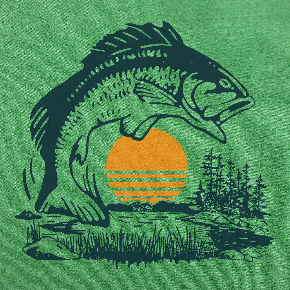Big Bass Jumping at Sunset