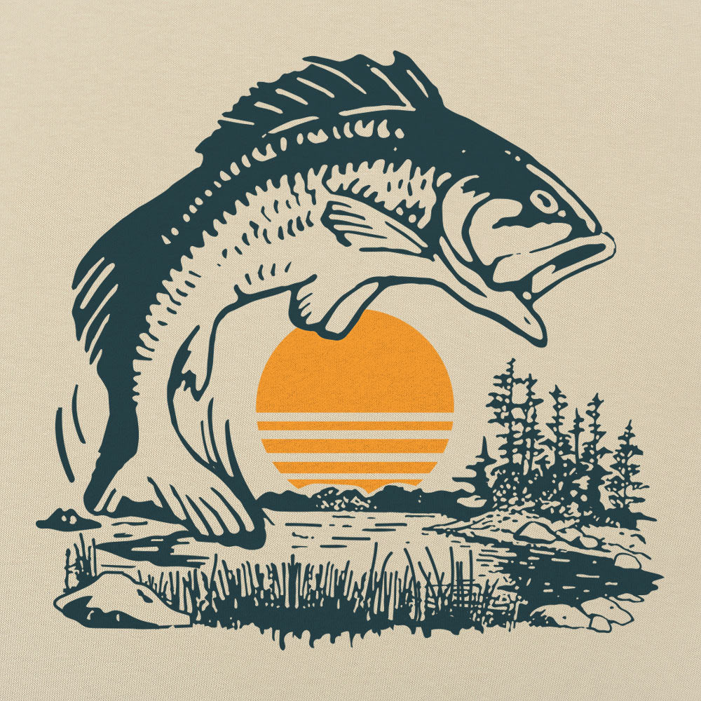 Big Bass Jumping at Sunset