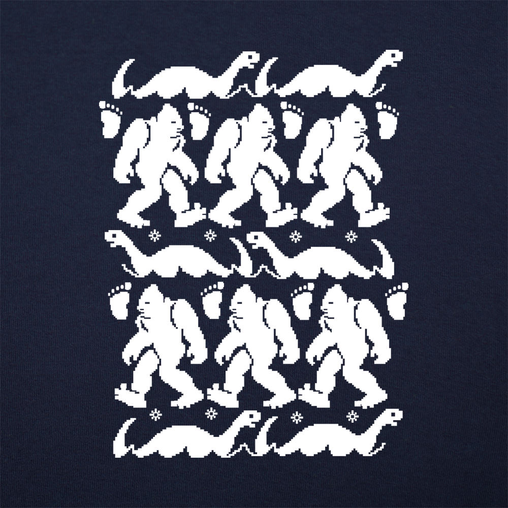 Bigfoot & Nessie Ugly Christmas Sweater Pattern