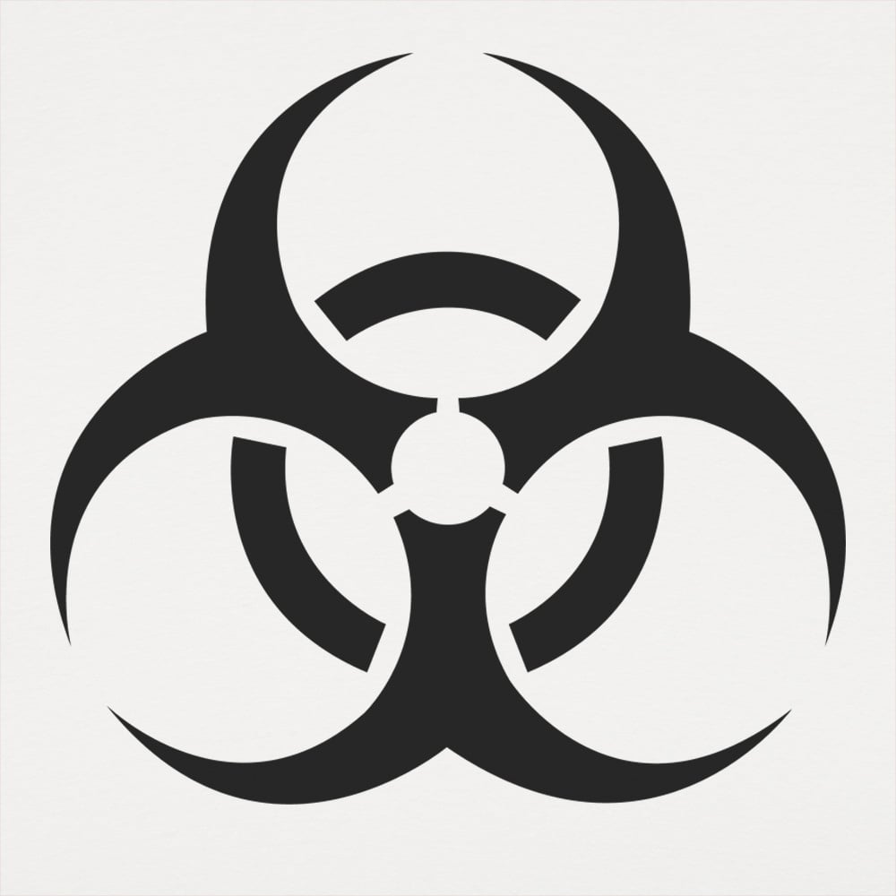 Biohazard Symbol Warning Sign