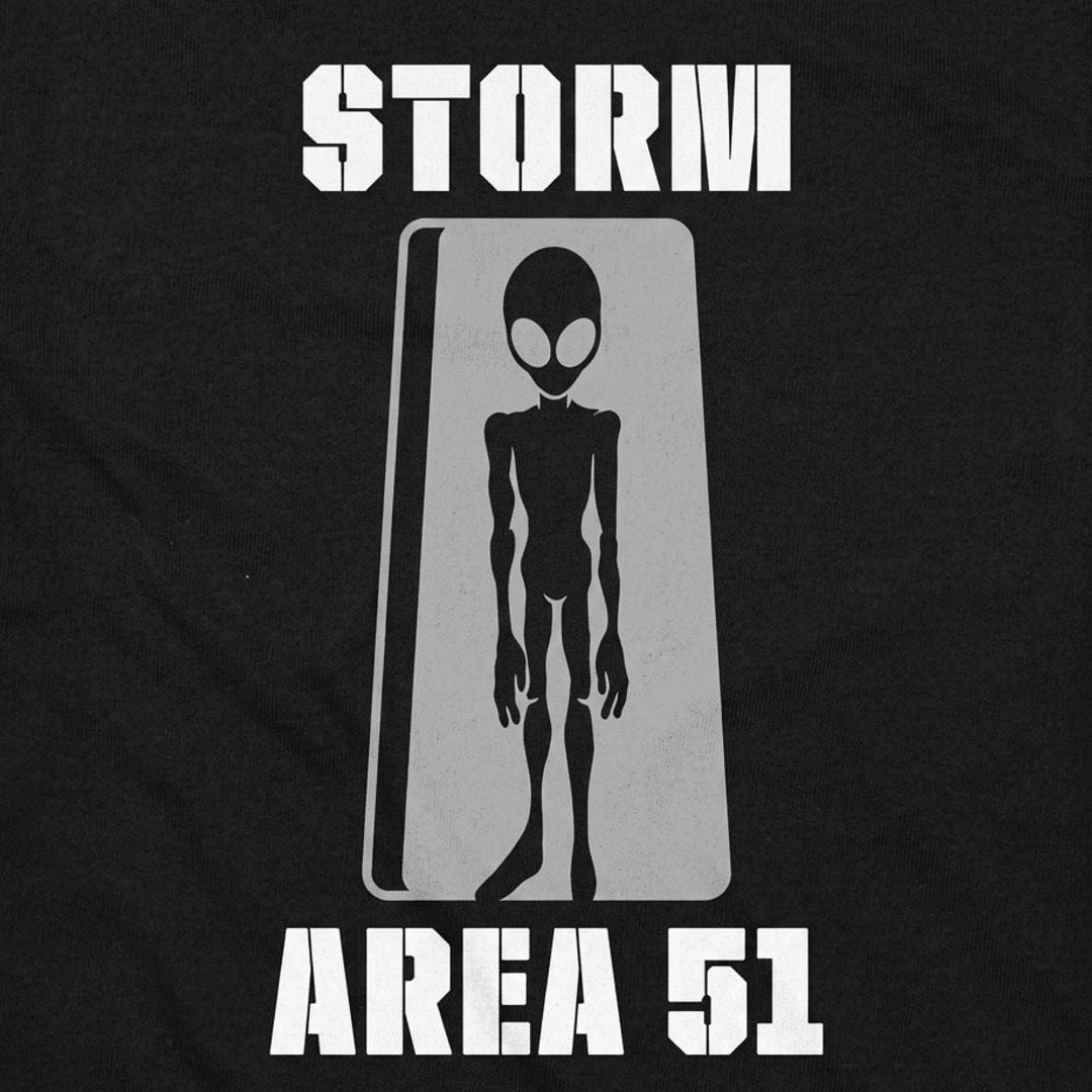 Storm Area 51 Alien Silhouette