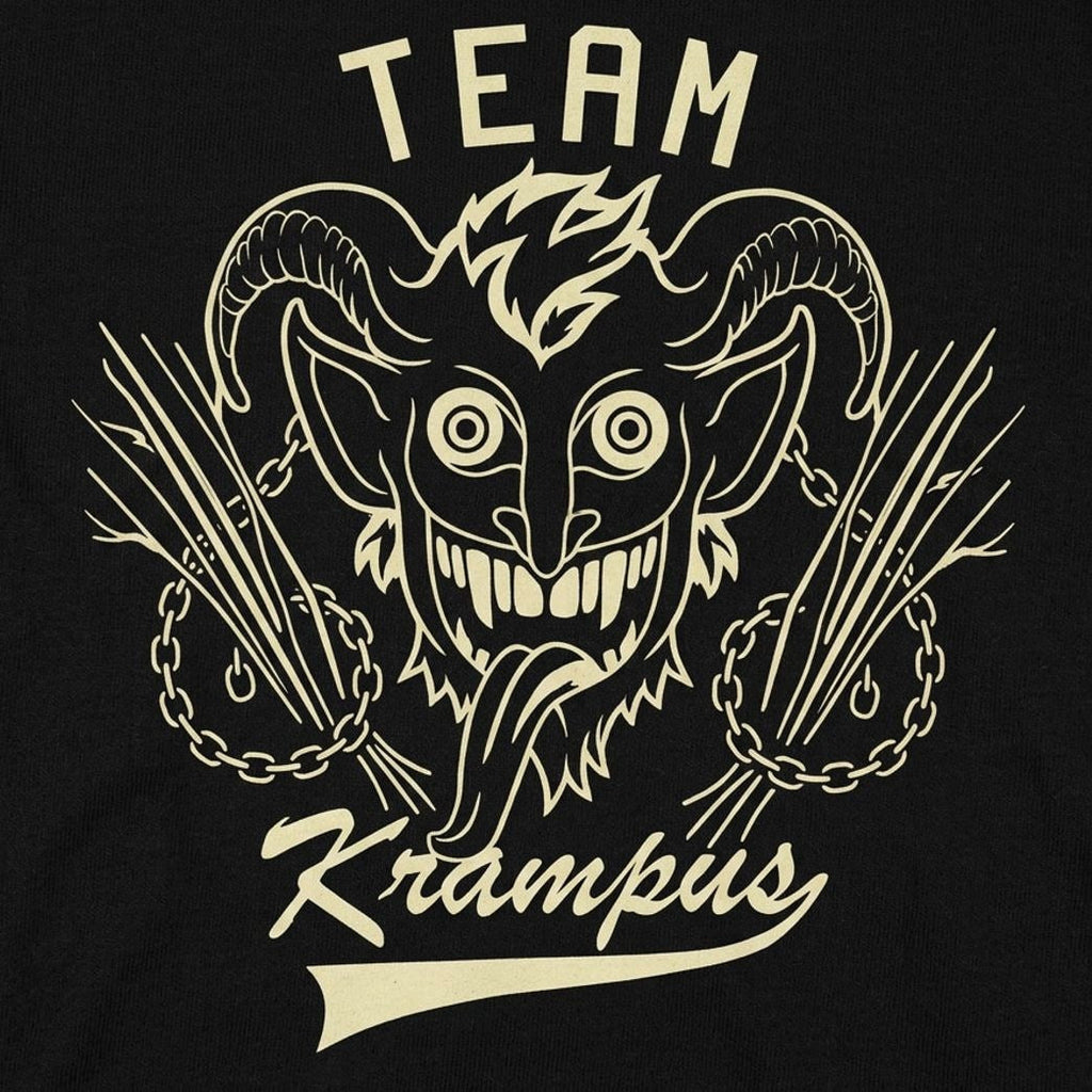 Team Krampus Horned Christmas Demon Graphic