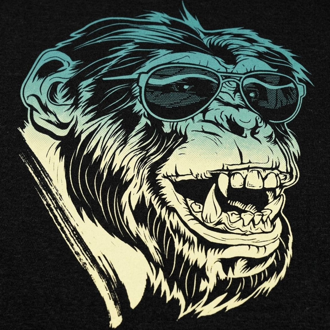 Shaded Ape Chimp Wearing Sunglasses