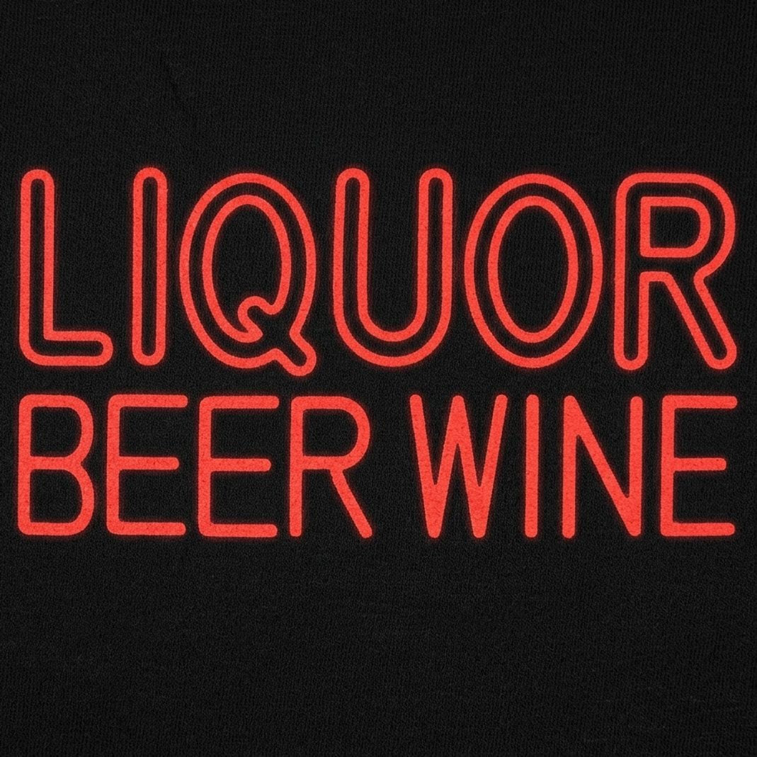 Liquor Beer Wine Neon Bar Sign