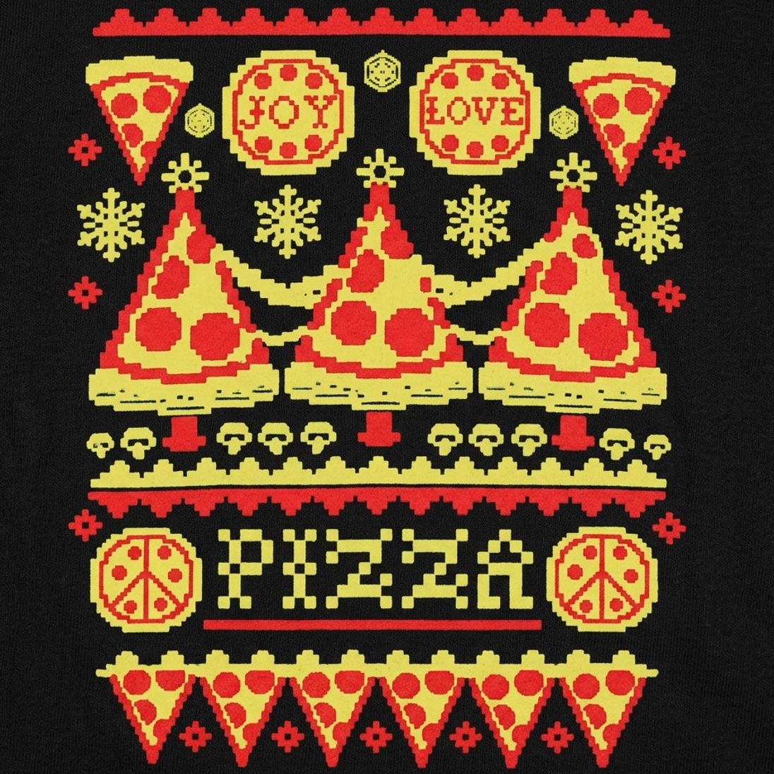 Ugly Pizza Christmas Sweater Pattern