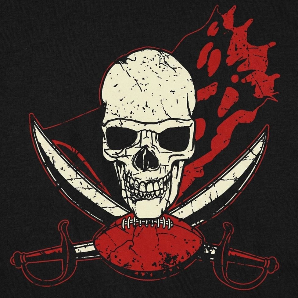Skull And Swords Pirate Skeleton with Crossed Blades