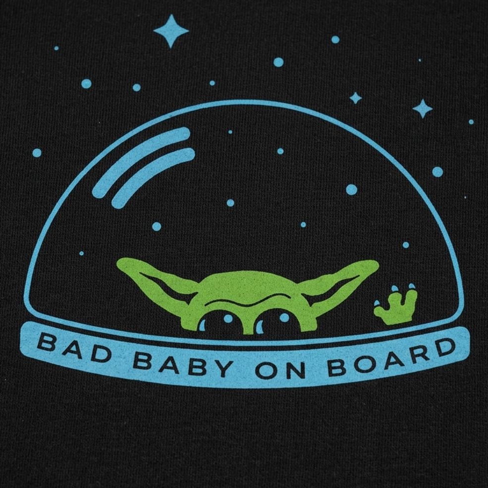 Bad Baby on Board Little Green Space Alien