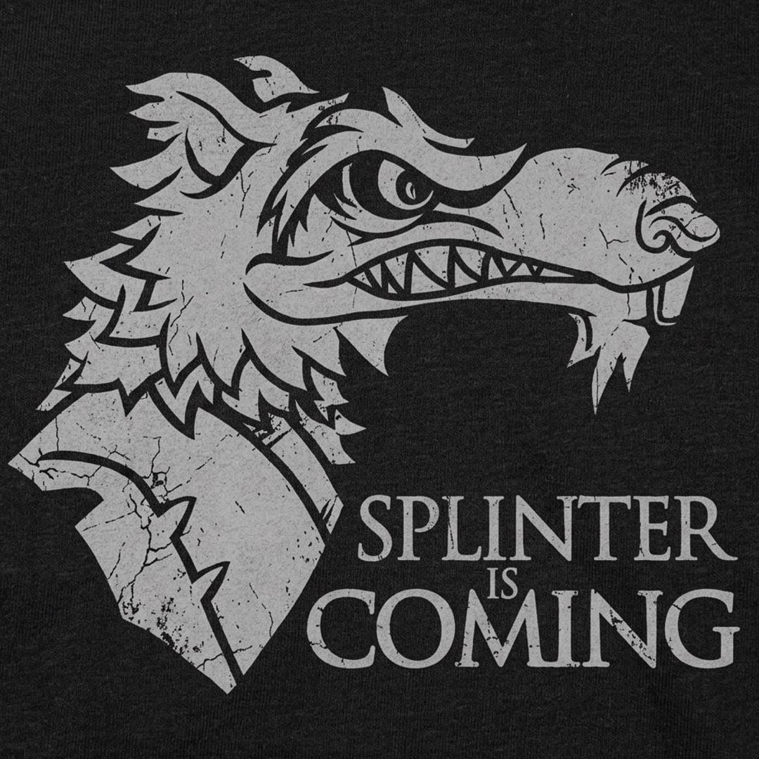 Splinter Is Coming Rat Sensei Wolf Crest Parody