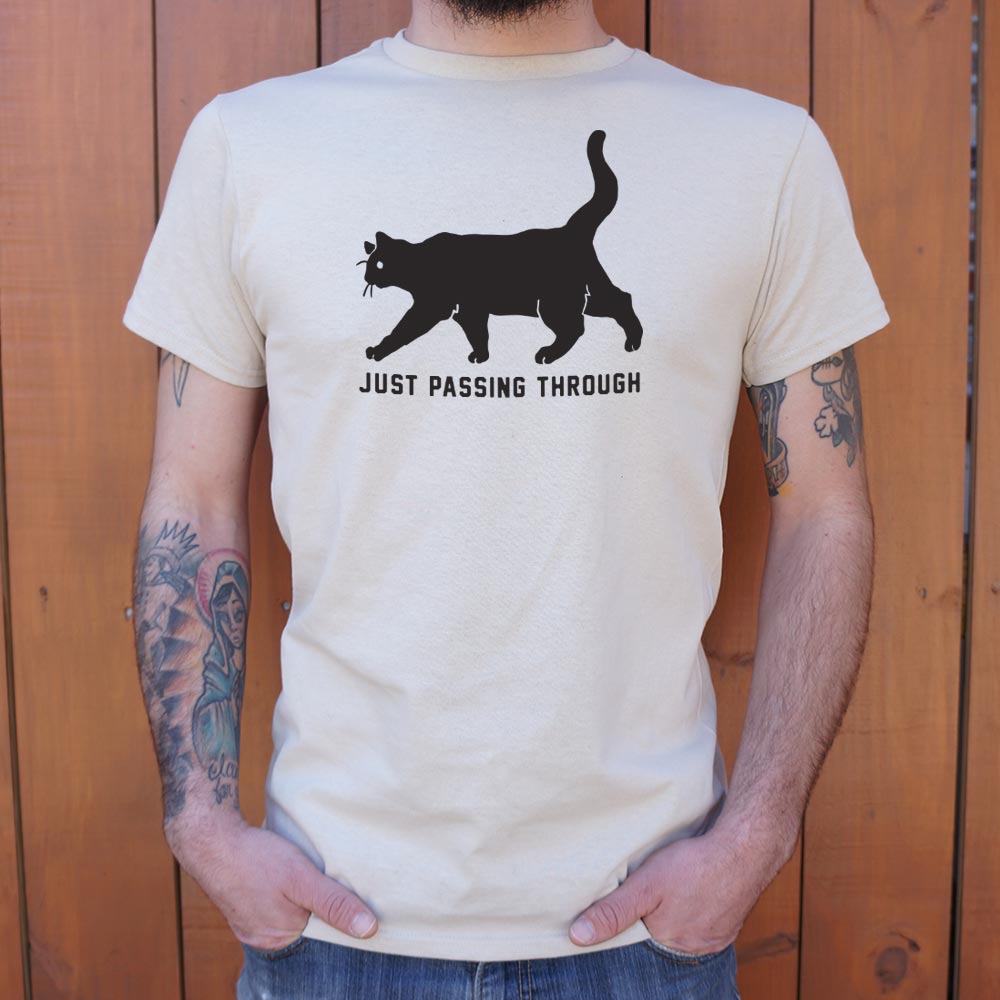 Black Cat Crossing Just Passing Through Superstition Design
