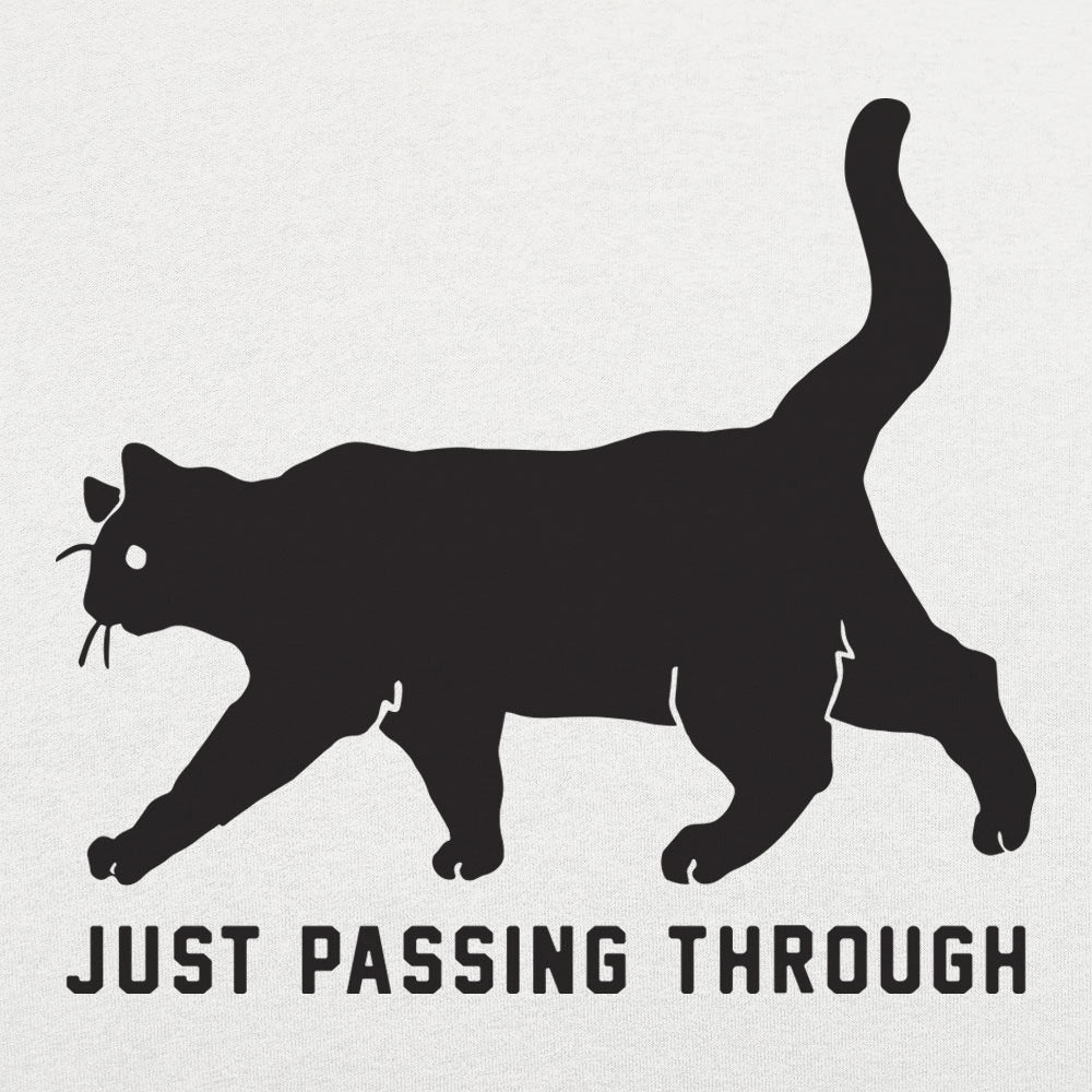 Black Cat Crossing Just Passing Through Superstition Design