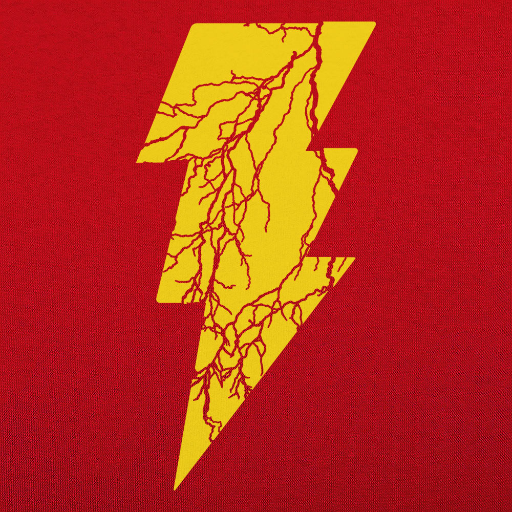 Black Lightning Yellow Cracked Bolt Graphic