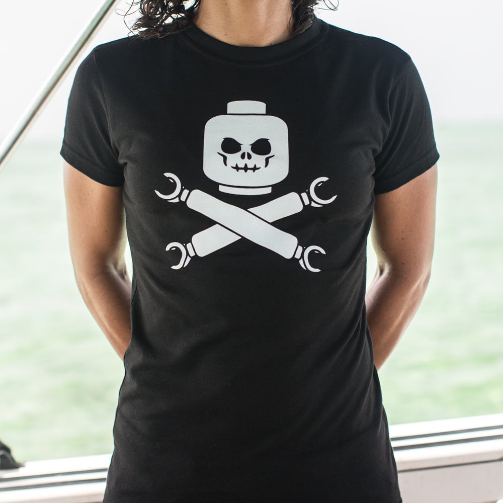 Plastic Block Pirates Toy Skull and Crossbones