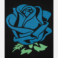 Blue Rose Flower in Tattoo Style Graphic