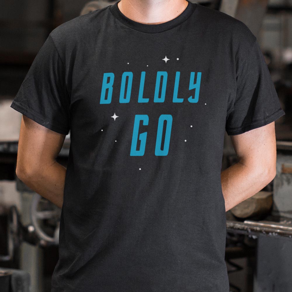 Boldly Go Space Explorer Graphic