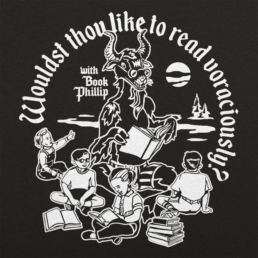 Book Phillip Horned Goat Reading Voraciously with Kids