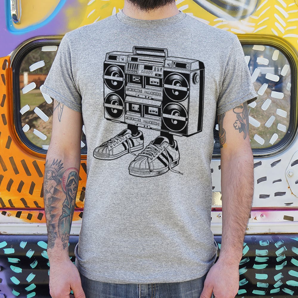 Boom Box Eighties Retro Boombox with Sneakers