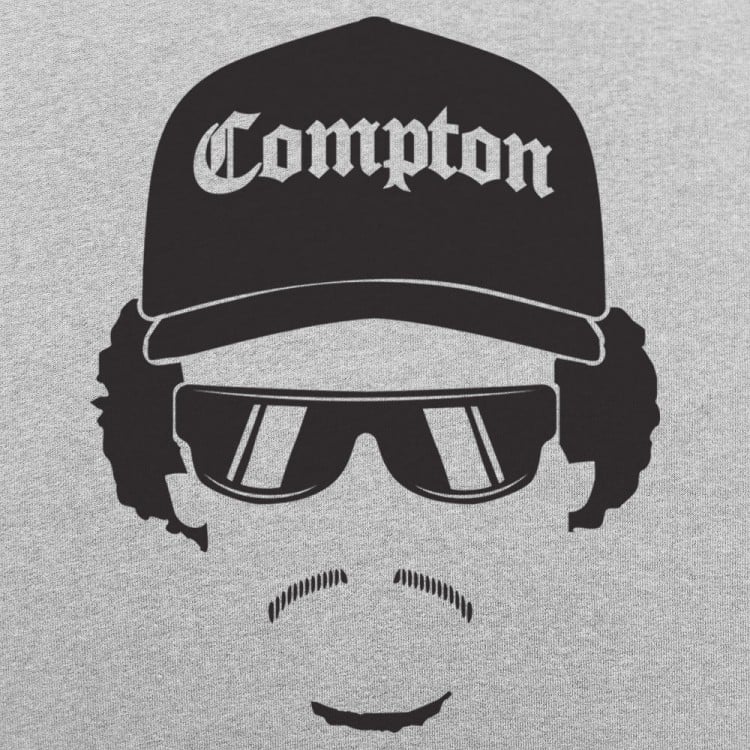 Boy In The Hood Rapper Silhouette with Compton Hat and Sunglasses