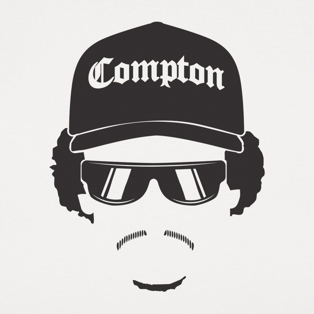 Boy In The Hood Rapper Silhouette with Compton Hat and Sunglasses