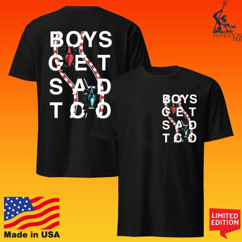 Boys Get Sad Too Racing Car T-shirt