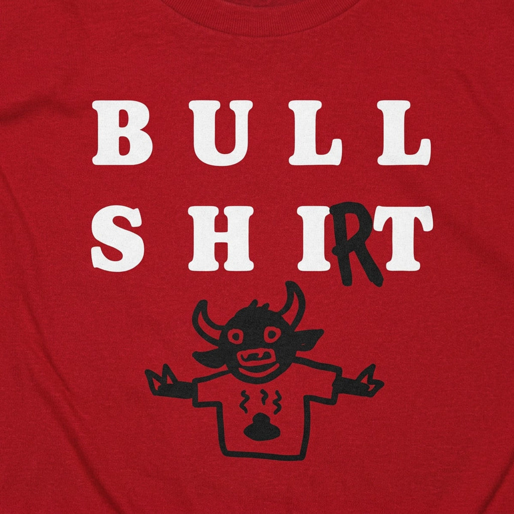 Bull Shirt Funny Pun with Cartoon Bull Wearing Shirt
