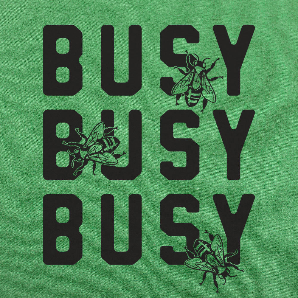 Busy Busy Busy Bees Bold Text with Bee Illustrations