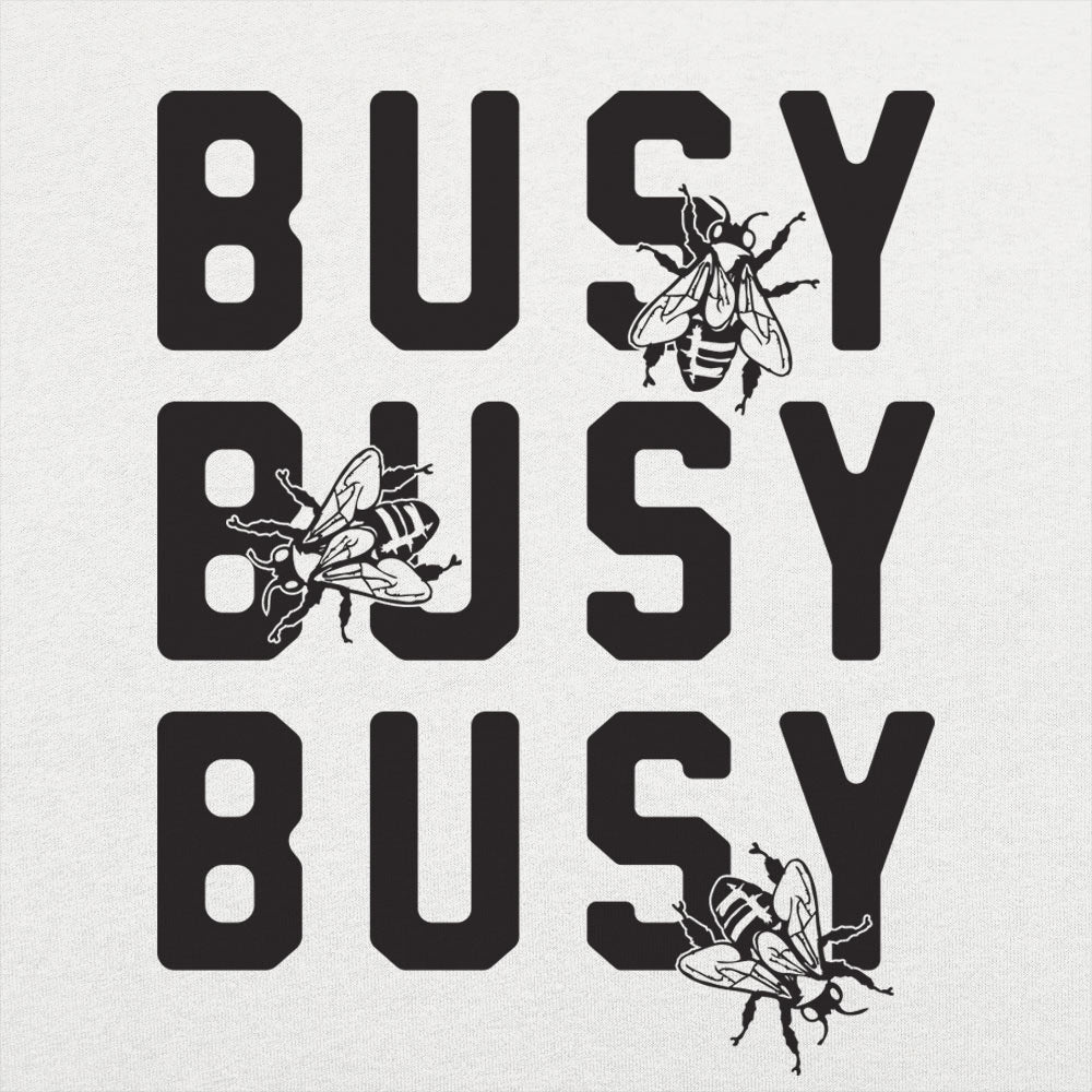 Busy Busy Busy Bees Bold Text with Bee Illustrations