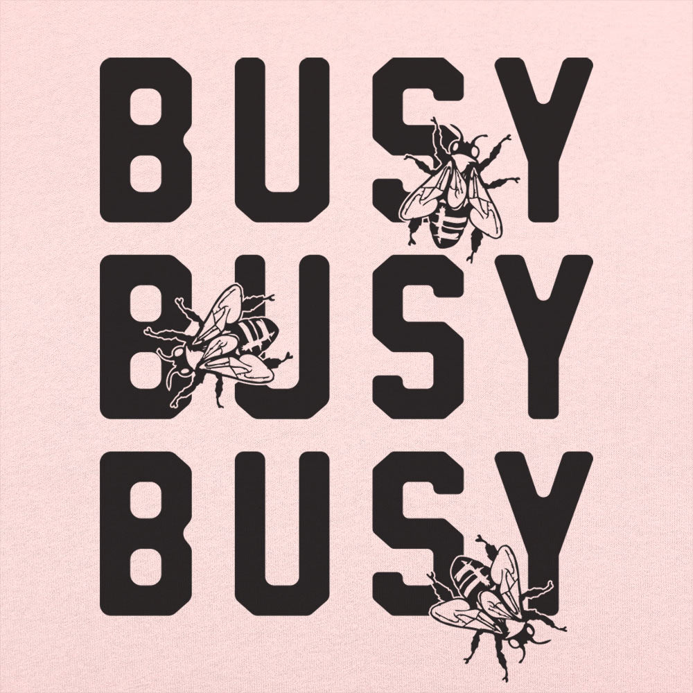 Busy Busy Busy Bees Bold Text with Bee Illustrations