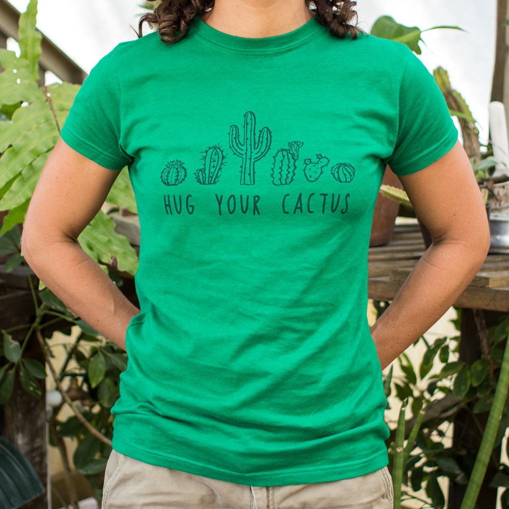 Hug Your Cactus with Cute Illustration