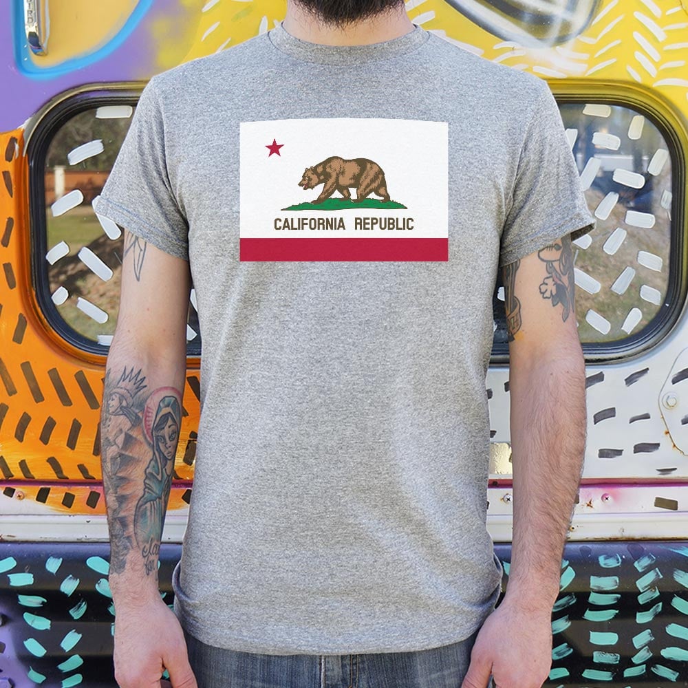 California Republic Flag with Bear and Star