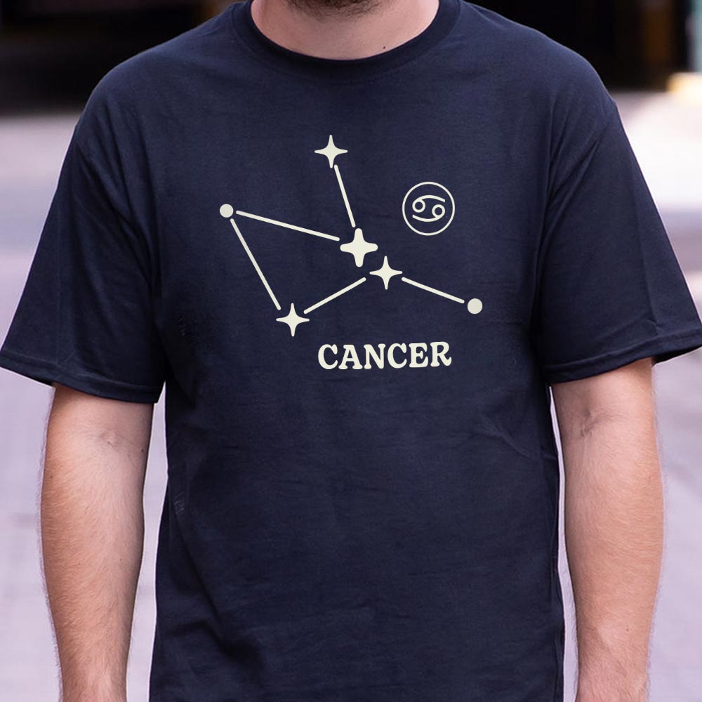 Cancer Constellation Zodiac Sign with Stars and Crab Symbol