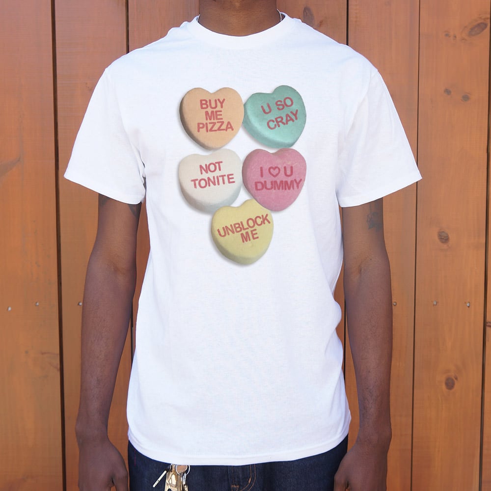 Candy Hearts with Sassy Sayings Graphic