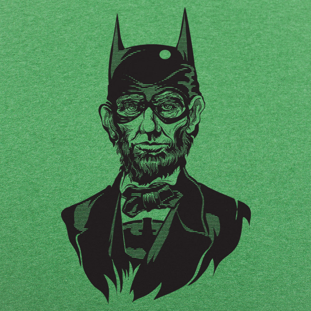 Caped Emancipator Abe Lincoln Bat Hero Mashup