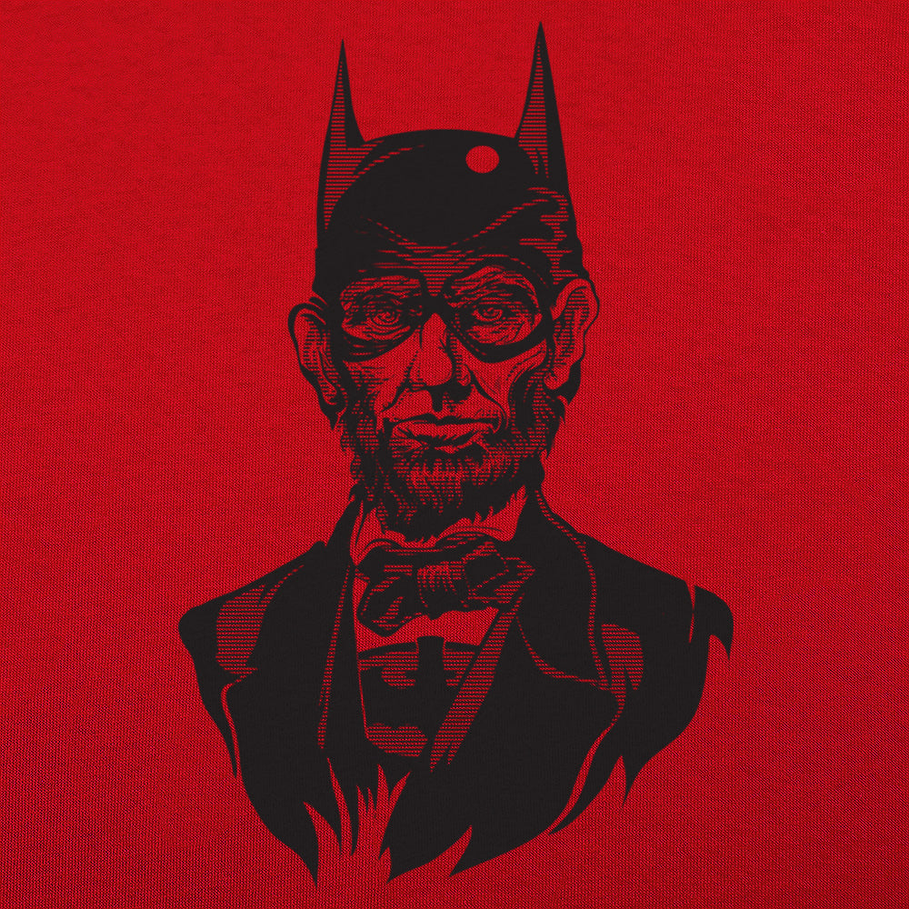 Caped Emancipator Abe Lincoln Bat Hero Mashup
