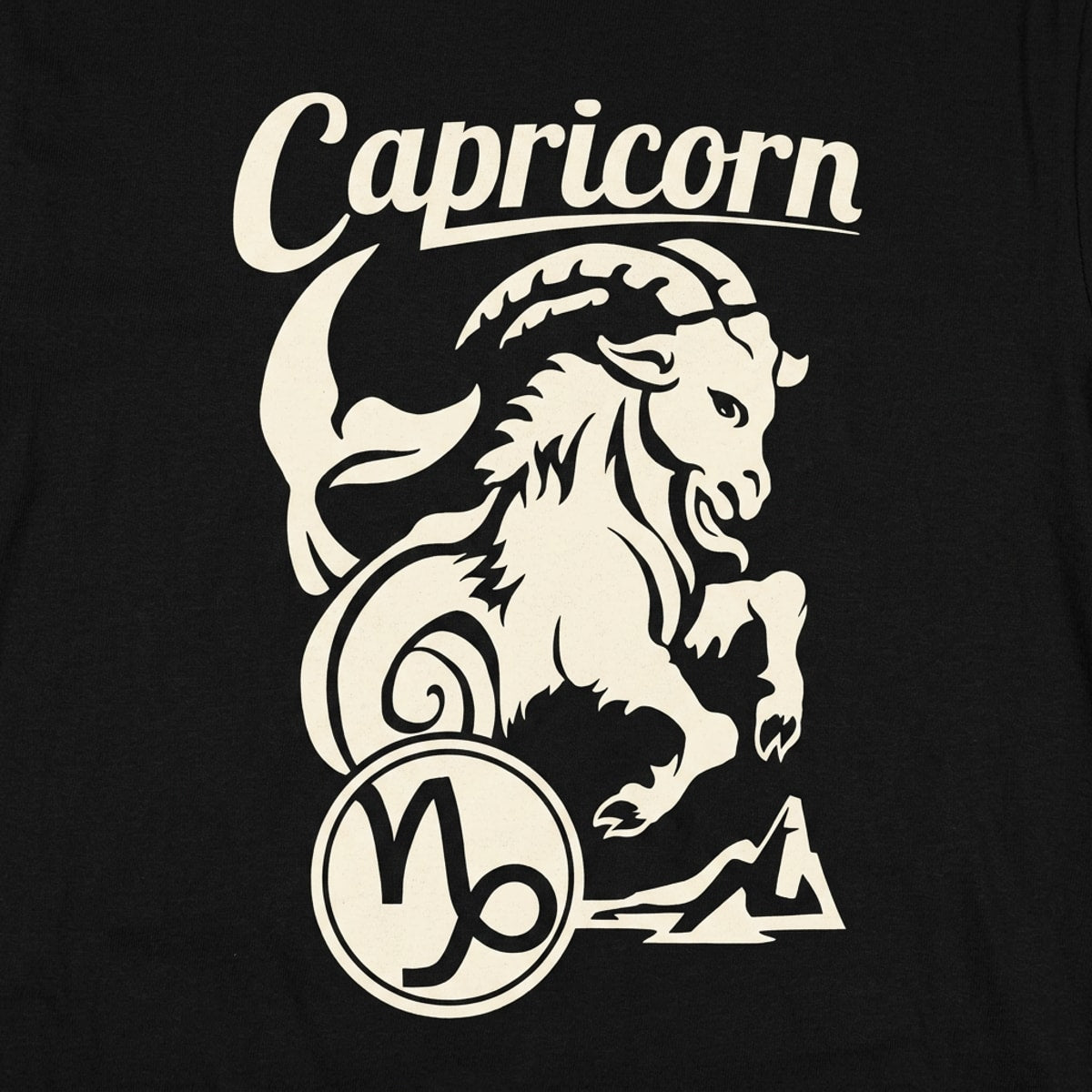 Capricorn Zodiac Sea Goat with Astrology Symbol