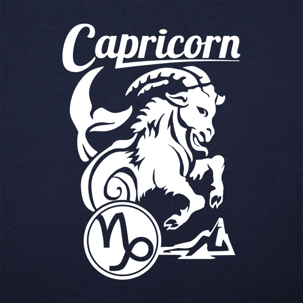Capricorn Zodiac Sea Goat with Astrology Symbol