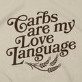 Carbs Are My Love Language Graphic